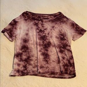 Tie dye patterned t shirt